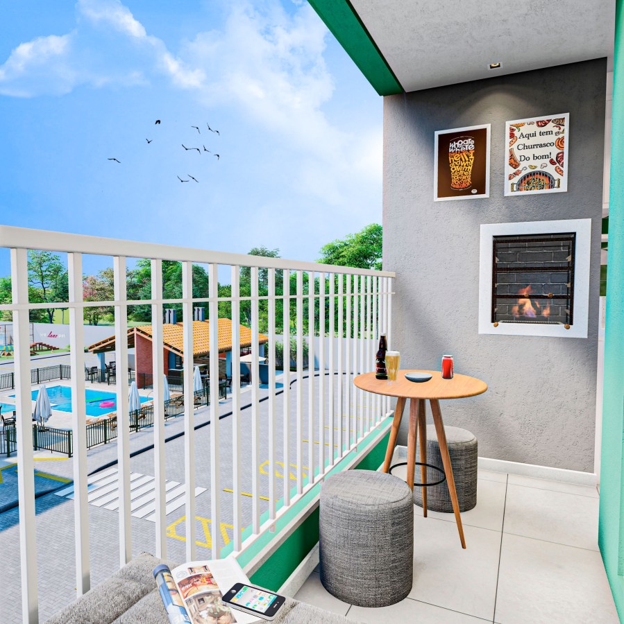 Apartamento para Venda em Foz do Iguaçu, Jardim Nacional, 2 dormitórios, 1 banheiro, 1 vaga