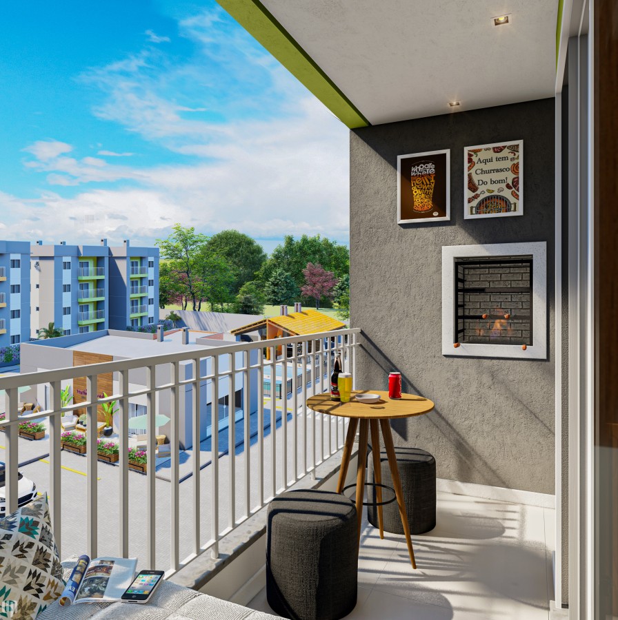 Apartamento para Venda em Foz do Iguaçu, Jardim Nacional, 2 dormitórios, 1 banheiro, 1 vaga