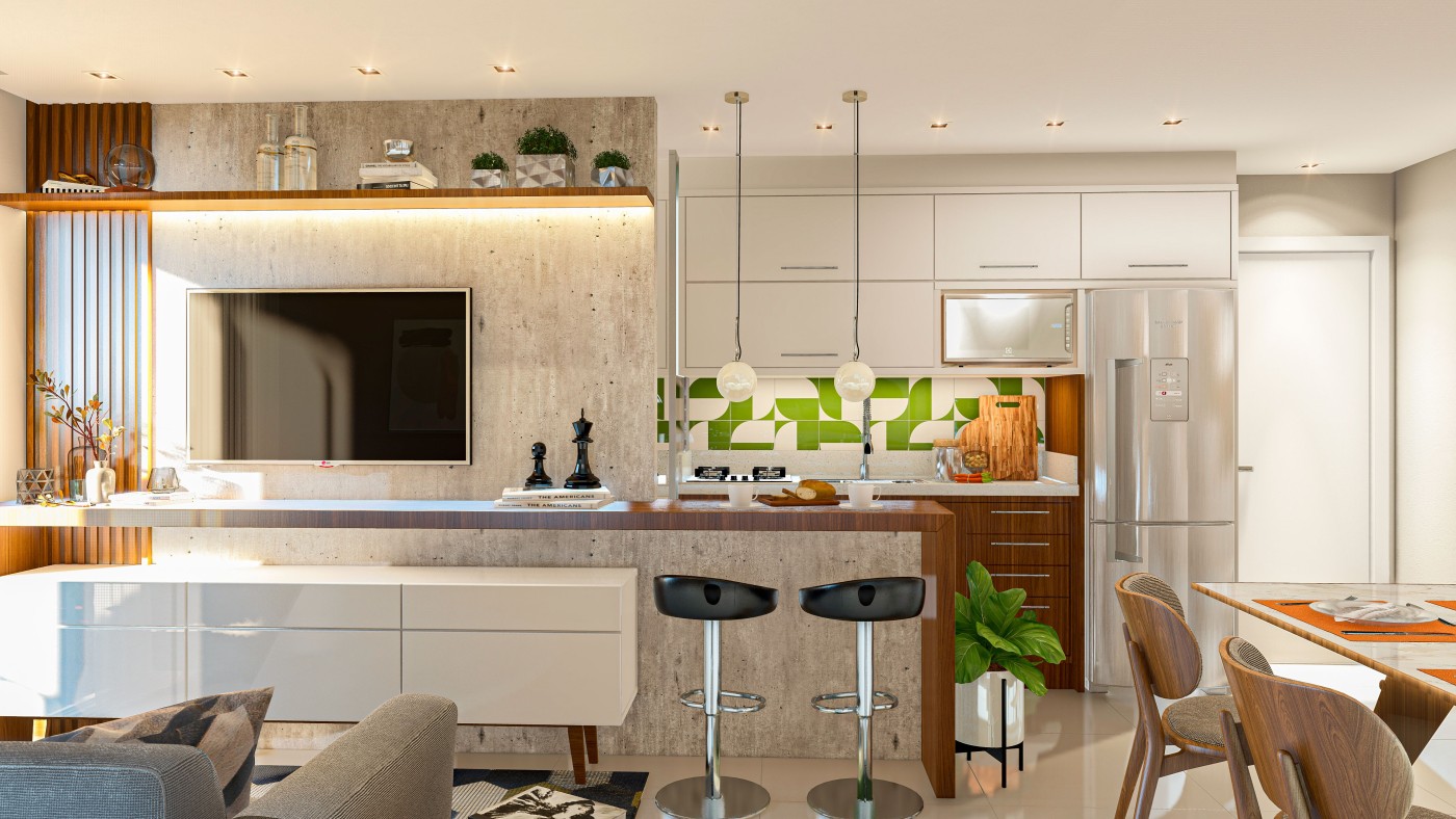 Apartamento para Venda em Foz do Iguaçu, Jardim Nacional, 2 dormitórios, 1 banheiro, 1 vaga