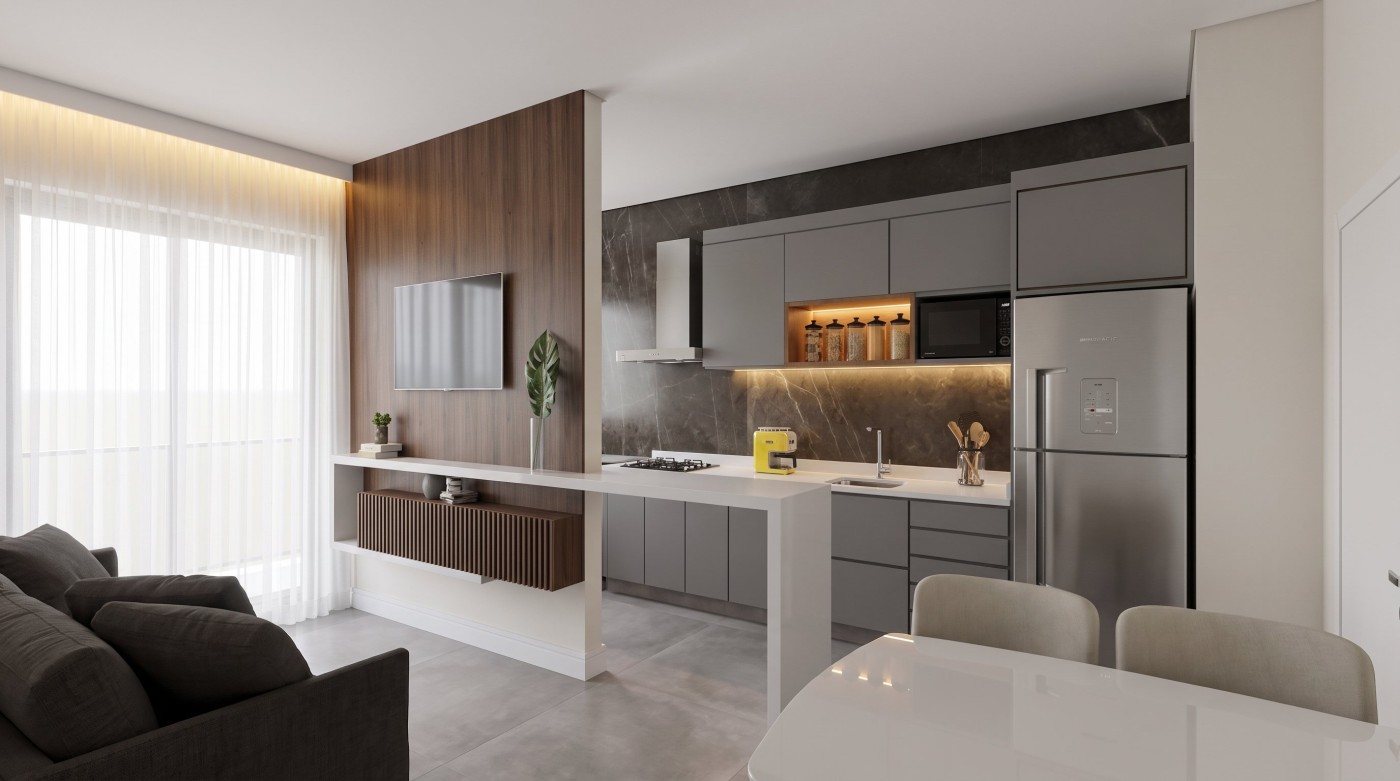 Apartamento para Venda em Foz do Iguaçu, Jardim Lancaster, 2 dormitórios, 1 suíte, 2 banheiros, 1 vaga